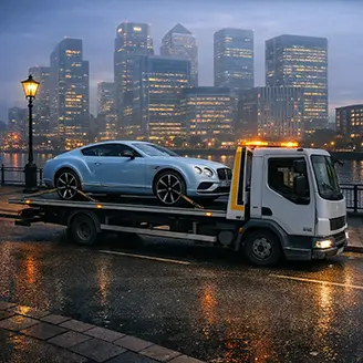 Bentley Recovery at Canary Wharf London